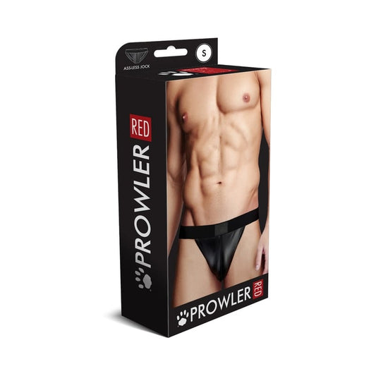 Prowler RED Wetlook Ass-less Jock Blk S