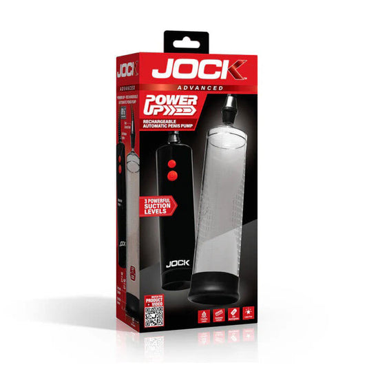 Power Up Rechargeable Automatic Penis Pump - Clear