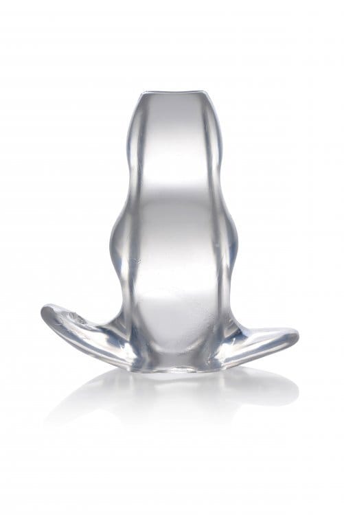 Master series clear view hollow anal plug medium